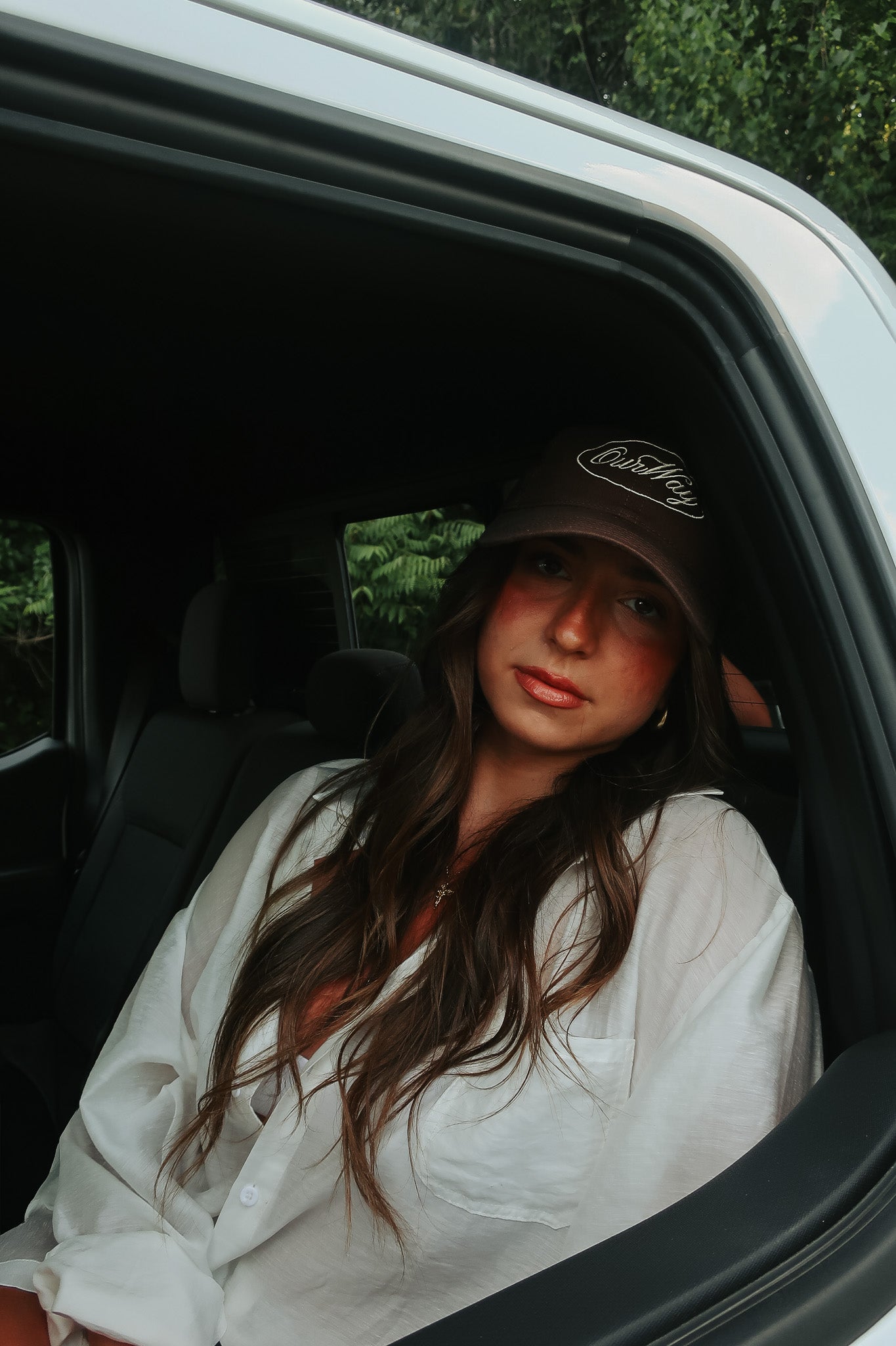 OurWay Brown Dad Hat — quality unstructured baseball cap worn with the haze set
