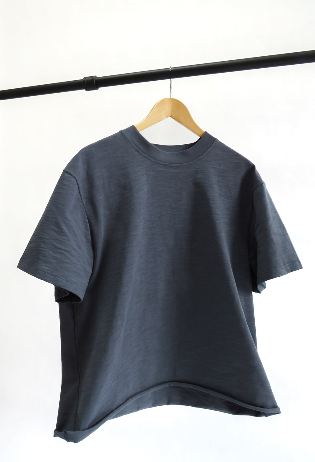 OurWay All Day Tee in grey — quality men's everyday t-shirt on hanger